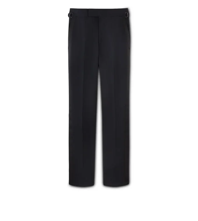 Black Mohair O’Connor Evening Trousers