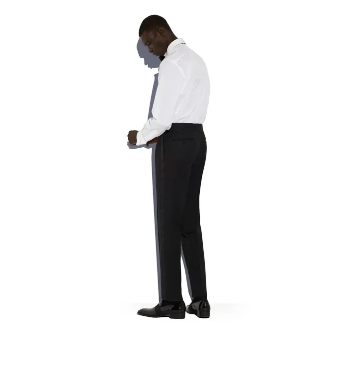 Black Mohair O’Connor Evening Trousers