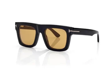 Blue Block Fausto Opticals with Clip on Sunglasses