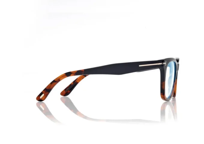 Blue Block Square Opticals with Clip on Sunglasses