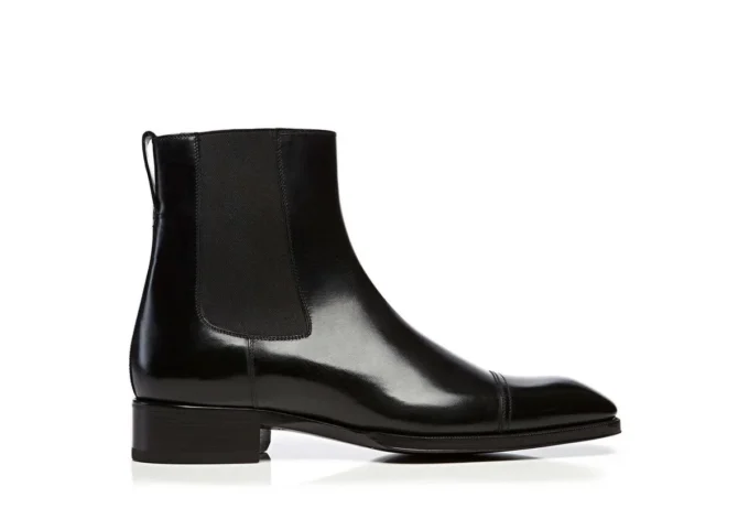 Burnished Leather Gianni Ankle Boot