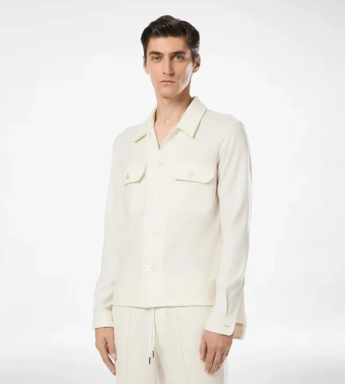 Cashmere Chest Pocket Outershirt