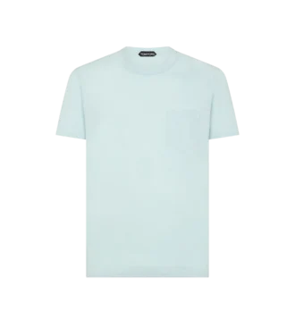 Cotton Silk Crew Neck T-Shirt