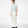 Cotton Silk Crew Neck T-Shirt