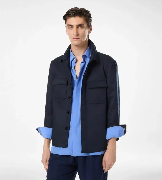 Cotton Twill Double Splittable Overshirt