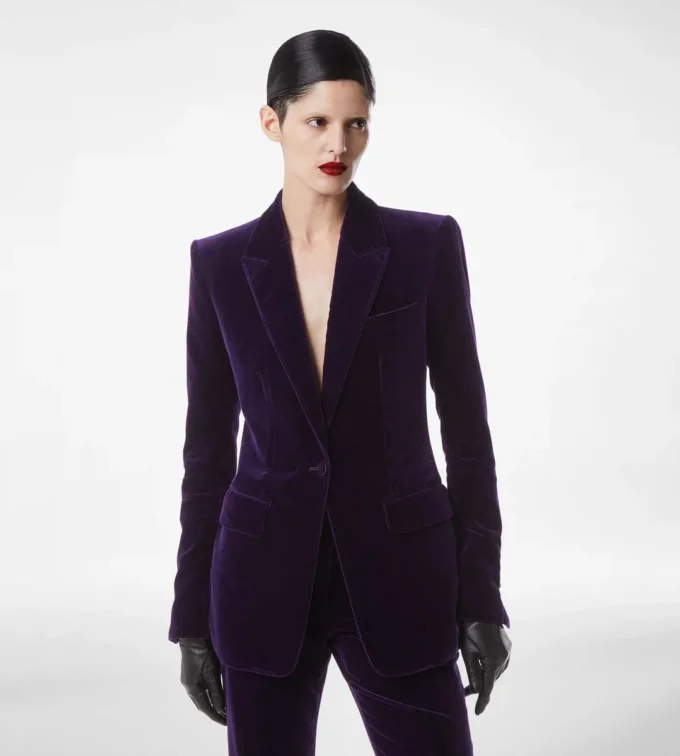 Cotton Velvet Single Breasted Jacket Cotton Velvet Single Breasted Jacket