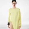 Crepe Jersey Long Sleeve Evening Dress Crepe Jersey Long Sleeve Evening Dress