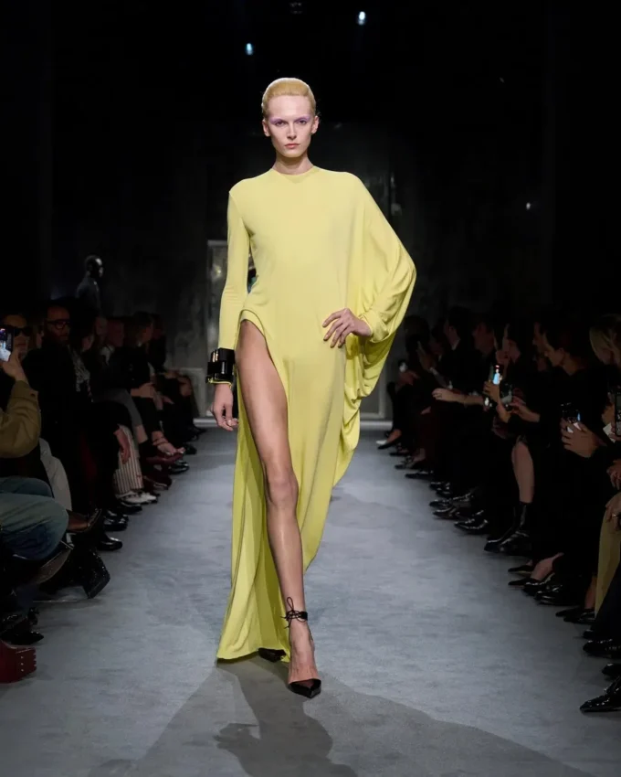 Crepe Jersey Long Sleeve Evening Dress Crepe Jersey Long Sleeve Evening Dress
