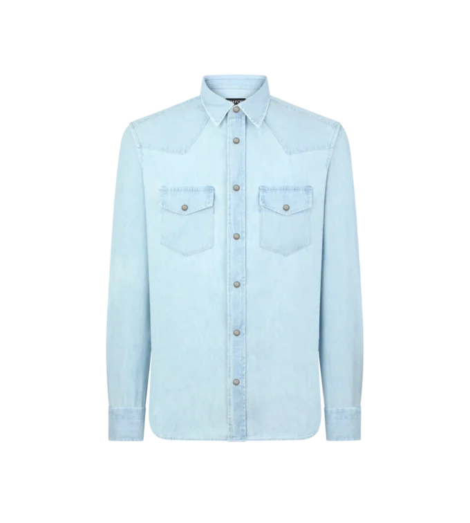 Denim Chambray Western Shirt