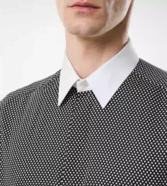 Diamond Print Cotton Classic Fit Shirt
