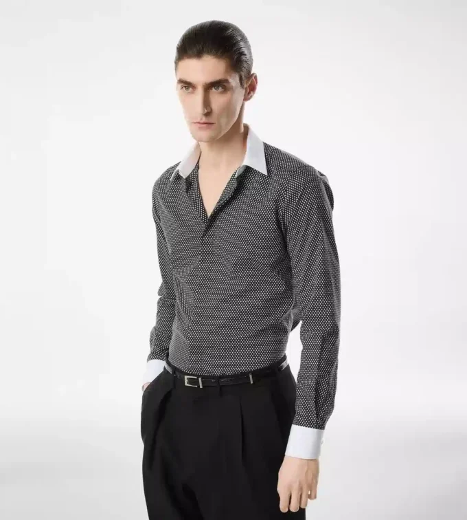 Diamond Print Cotton Classic Fit Shirt Diamond Print Cotton Classic Fit Shirt