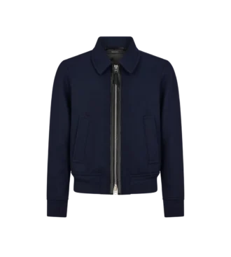 Double Face Twill Collar Blouson Double Face Twill Collar Blouson