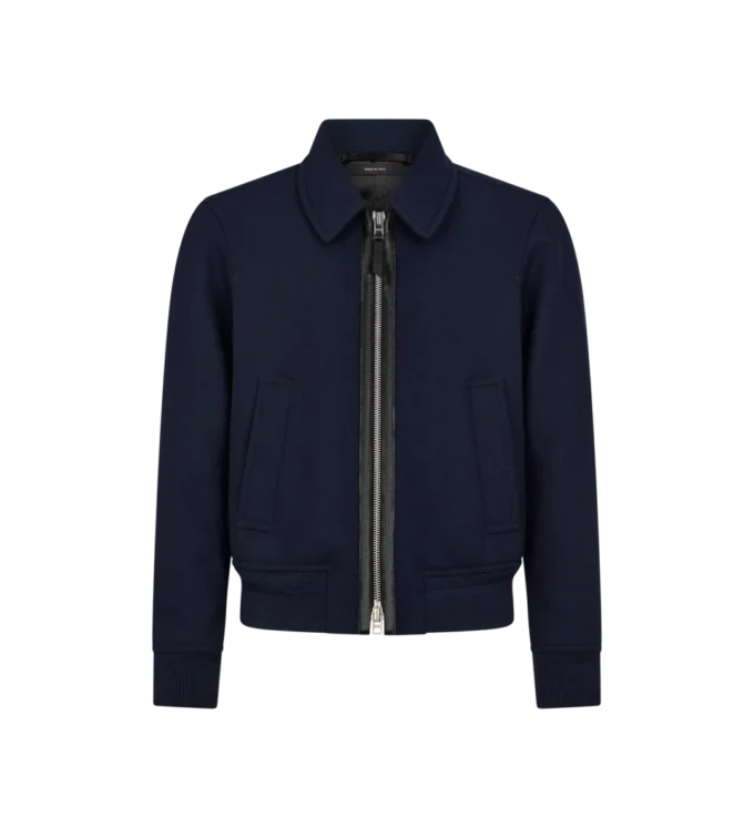 Double Face Twill Collar Blouson Double Face Twill Collar Blouson