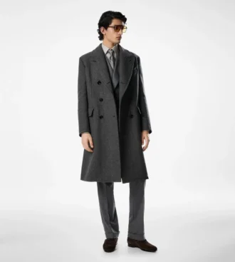 Double Splittable Herringbone Coat