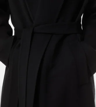 Double Splittable Wool Cashmere Shawl Coat