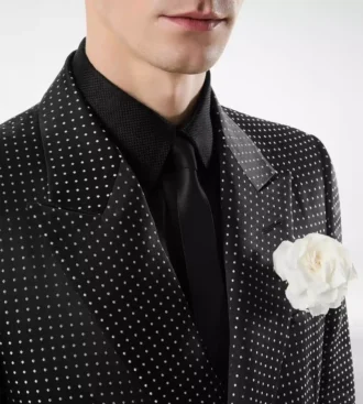 Duchesse Polka Dot Jacquard Jacket