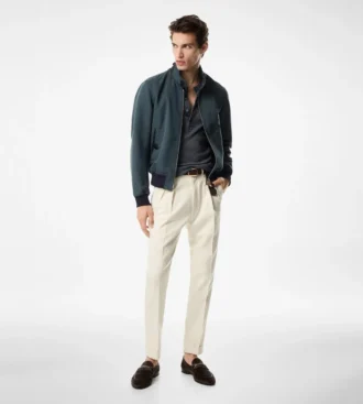 Fine Poplin Harrington
