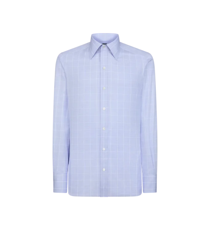 Fine Prince of Wales Slim Fit Shirt