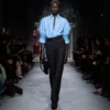 Wool Silk Blend Tailored Straight Pants Wool Silk Blend Tailored Straight Pants