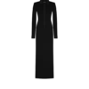 Full Needle Stretch Wool Polo Maxi Dress