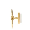 Gold and Pearl Square Studs
