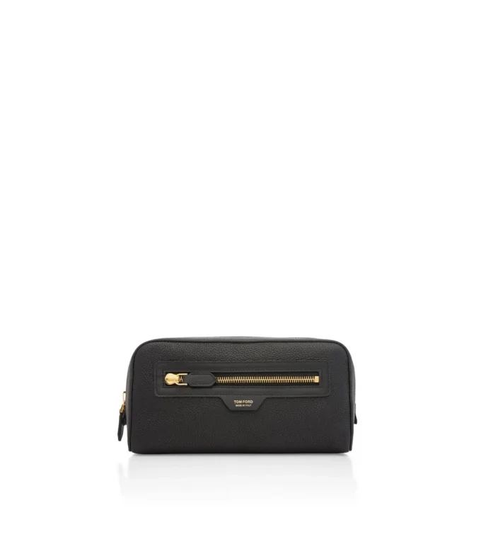 Grain Leather Smart Wash Bag