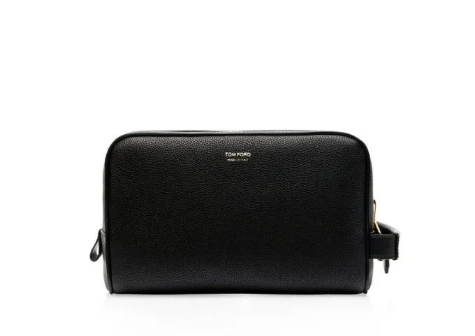 Grain Leather Toiletry Bag