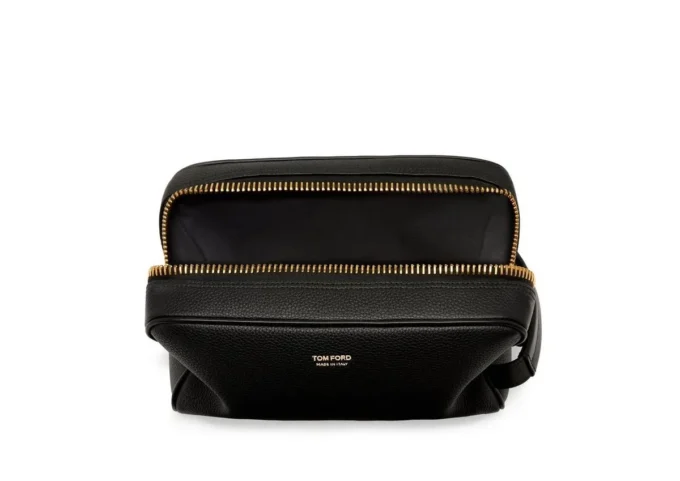 Grain Leather Toiletry Bag