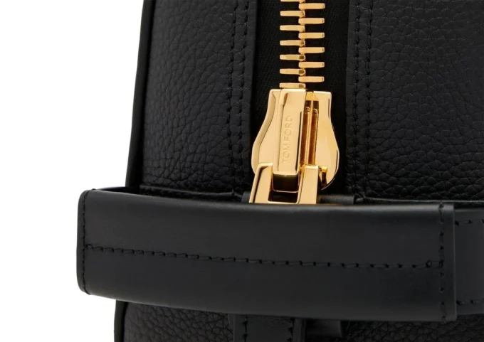 Grain Leather Toiletry Bag