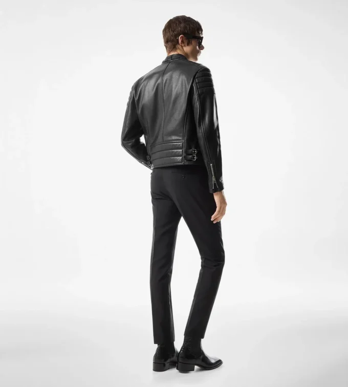 Grain Leather Zip Biker Grain Leather Zip Biker