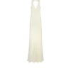 Halterneck Evening Dress with Ruffle Detail