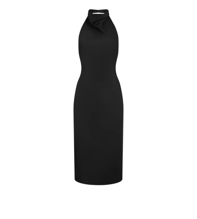 Halterneck Silk Cocktail Dress with Open Back Halterneck Silk Cocktail Dress with Open Back