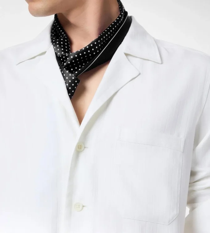Herringbone Stripe Pajama Overshirt