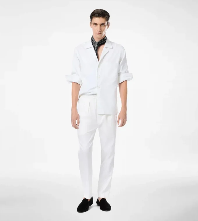 Herringbone Stripe Pajama Overshirt
