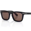Icon Blue Block Square Opticals with Clip on Sunglasses