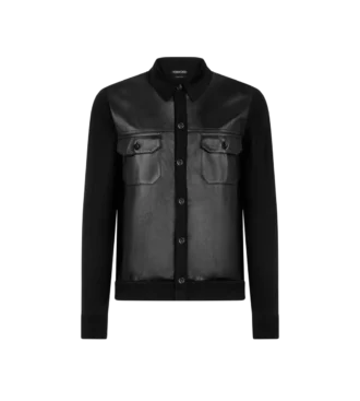 Leather Front Shirt