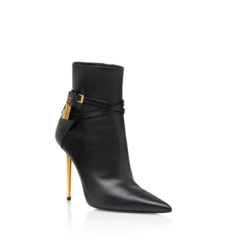 Leather Padlock Ankle Boot Leather Padlock Ankle Boot