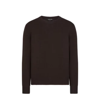 Lightweight Cotton Blend Crew Neck