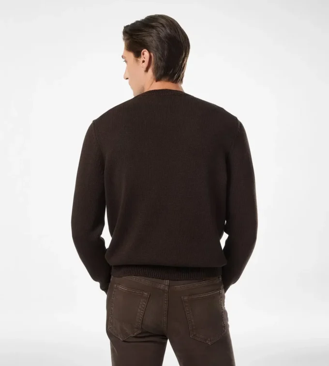 Lightweight Cotton Blend Crew Neck