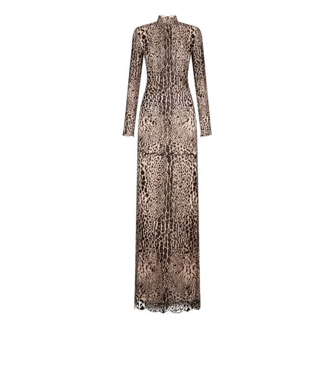 Long Sleeve Mock Neck Evening Dress Long Sleeve Mock Neck Evening Dress