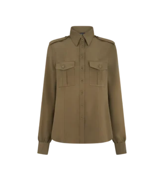 Military Shirt with Front Pockets