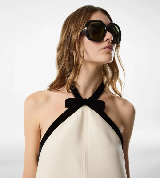 Mini Cocktail Dress with Bow Detail