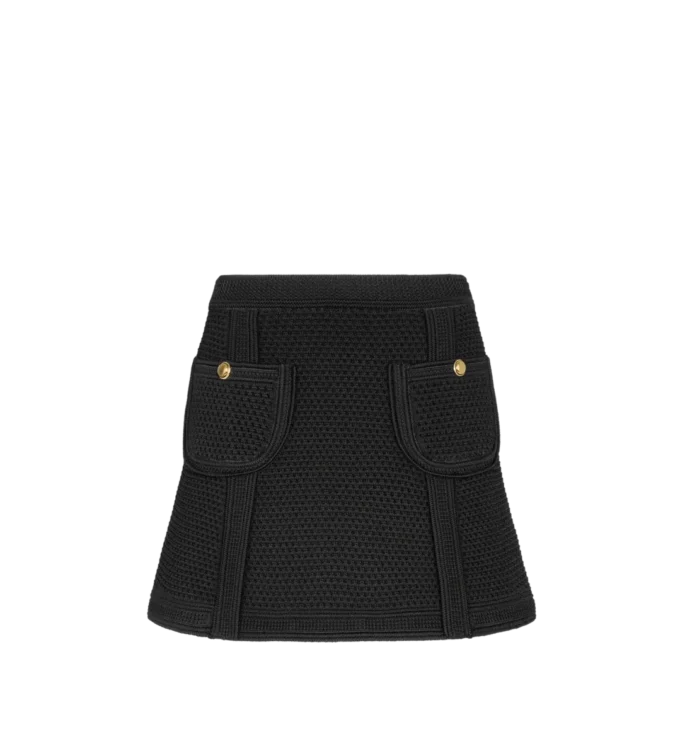 Mini Skirt with Patch Pockets