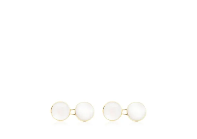 Mother of Pearl Round Cufflinks