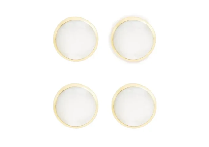 Mother of Pearl Round Shirt Studs