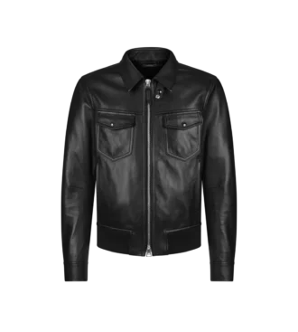 Nappa Grain Leather Collar Blouson