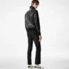 Nappa Grain Leather Collar Blouson
