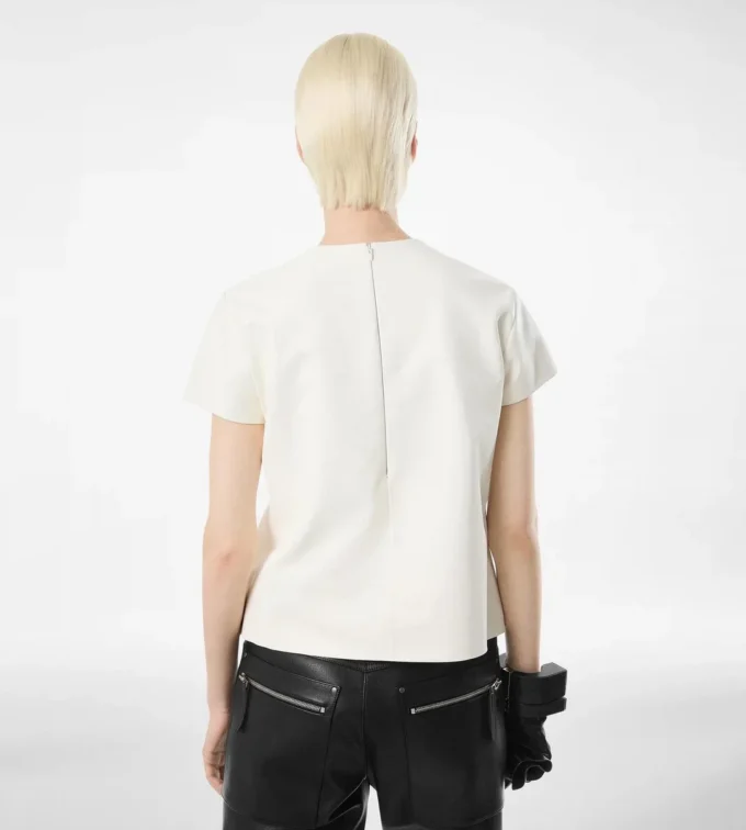 Nappa Lux and Washed Duchesse T-Shirt Nappa Lux and Washed Duchesse T-Shirt