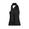 One Shoulder Top with Scarf Detail