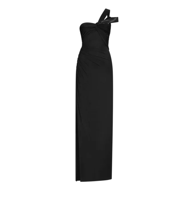 One Shoulder Twist Front Evening Dress One Shoulder Twist Front Evening Dress